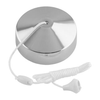 Eurolite A3222PC 10Amp 2-Way Pull Cord - Polished Chrome (LEAD TIME: 2-3 DAYS)