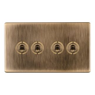 Eurolite ABT4SW 4-Gang 10Amp 2-Way Toggle Switch (LEAD TIME: 2-3 DAYS)