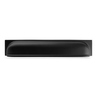 Alexander & Wilks AW906BL Quantock Cup Pull Handle Black Centres 203mm (LEAD TIME: 2-3 DAYS)