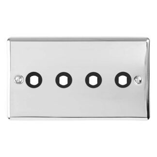 Eurolite EN4DIMPC Dimmer Switch Plate - Polished Chrome 4-Gang (LEAD TIME: 2-3 DAYS)