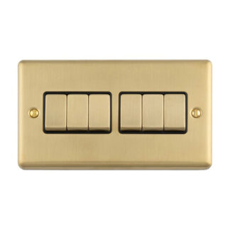 Eurolite EN6SWSBB Enhance Decorative 6-Gang Switch (LEAD TIME: 2-3 DAYS)