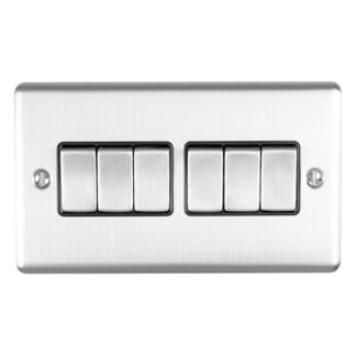 Eurolite EN6SWSSB 6-Gang Switch (LEAD TIME: 2-3 DAYS)