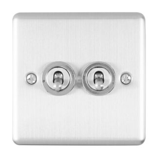 Eurolite ENT2SWSS 2-Gang Toggle Switch (LEAD TIME: 2-3 DAYS)