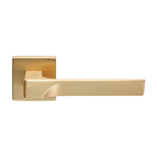 Manital FH5SB Flash Lever On Square Rose - Satin Brass (LEAD TIME: 2-3 DAYS)