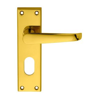 Carlisle Brass M30U Victorian Lever On Oval Lock Backplate (LEAD TIME: 2-3 DAYS)
