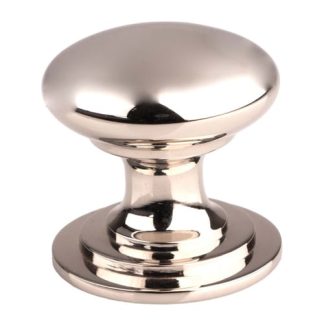 Carlisle Brass M47DPN Victorian Cupboard Knob 42mm - Polished Nickel (LEAD TIME: 2-3 DAYS)