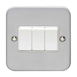 Eurolite MC3SWW Utility 3-Gang Switch - Grey (LEAD TIME: 2-3 DAYS)