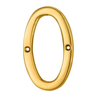 Carlisle Brass N0PVD Numerals (0-9) Number 0 (LEAD TIME: 2-3 DAYS)