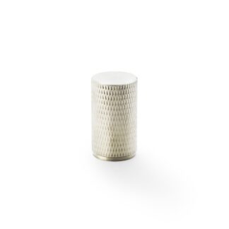 Alexander & Wilks AW800-35-SN Brunel Knurled Cylinder Cupboard Knob - Satin Nickel 35mm (LEAD TIME: 2-3 DAYS)