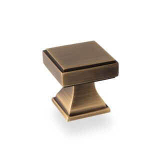 Alexander & Wilks AW806-30-AB Jesper Square Cupboard Knob (LEAD TIME: 2-3 DAYS)