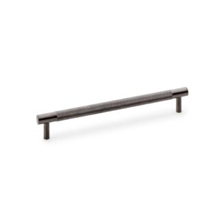Alexander & Wilks AW810-192-DBZPVD Brunel Knurled T Bar Cupboard Handle - Dark Bronze PVD Centres 192mm (LEAD TIME: 2-3 DAYS)