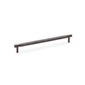 Alexander & Wilks AW810-224-DBZPVD Brunel Knurled T Bar Cupboard Handle - Dark Bronze Finish Centres 224mm (LEAD TIME: 2-3 DAYS)