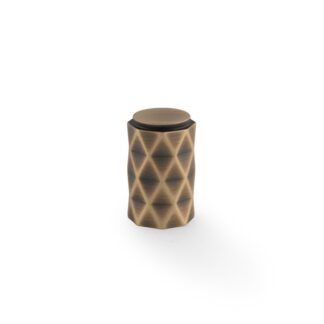 Alexander & Wilks AW847-30-AB Diamond Cut Cylinder Cabinet Knob 30mm (LEAD TIME: 2-3 DAYS)