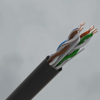 CQR CAT6UTP/BK/PE/305/F Category Cable | Cat6 | Fca | PE | Black | 305 (LEAD TIME: 2-3 DAYS)