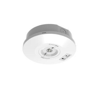 CQR ER/2/ST/WH/865 SELF-TEST - Escape Surface EM Downlight c/w 2 lens, IP65 (LEAD TIME: 2-3 DAYS)