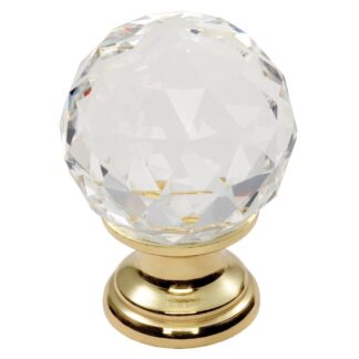 Carlisle Brass FTD670ACTB Clear Faceted Knob 25mm (LEAD TIME: 2-3 DAYS)