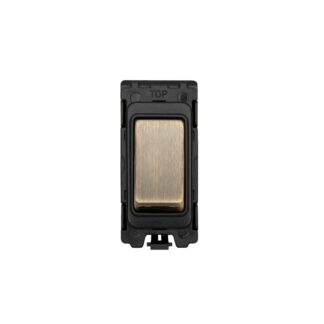 Eurolite G12-ABB Grid & Modular 10 Amp 2-Way Switch - Antique Brass (LEAD TIME: 2-3 DAYS)