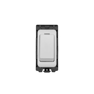 Eurolite G15-WHW Grid & Modular 2-Way Retract Switch - Matt White (LEAD TIME: 2-3 DAYS)