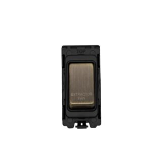 Eurolite G30-ABB-EF Grid & Modular Extractor Fan Switch - Antique Brass (LEAD TIME: 2-3 DAYS)