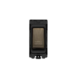 Eurolite G30-ABB-TD Grid & Modular Tumble Dryer Switch - Antique Brass (LEAD TIME: 2-3 DAYS)