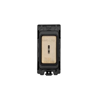 Eurolite G30KY-ABB-EL Grid & Modular Emergency Light Test - Antique Brass (LEAD TIME: 2-3 DAYS)