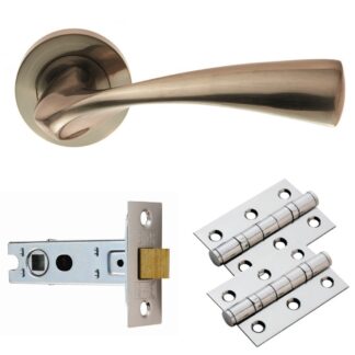 Carlisle Brass GK007SN/INTB Sintra Lever On Rose Latch Pack (LEAD TIME: 2-3 DAYS)