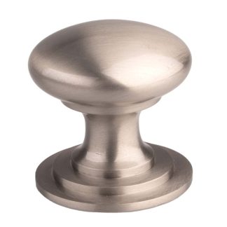 Carlisle Brass M47ASSE Victorian Cupboard Knob 25mm Stainless Steel Effect (LEAD TIME: 2-3 DAYS)