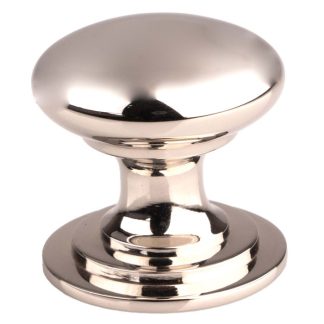 Carlisle Brass M47EPN Victorian Cupboard Knob 50mm - Polished Nickel (LEAD TIME: 2-3 DAYS)
