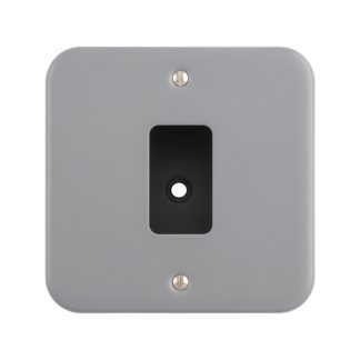 Eurolite MC-G1 Metal Clad Grid Faceplate with Back Box-1-Gang (LEAD TIME: 2-3 DAYS)