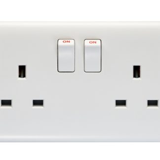 Eurolite PL4060 2-Gang Switched Socket Single Pole (LEAD TIME: 2-3 DAYS)