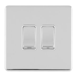Eurolite ECPC2SWW 2 GANG 10AMP 2WAY SWITCH (LEAD TIME: 2-3 DAYS)