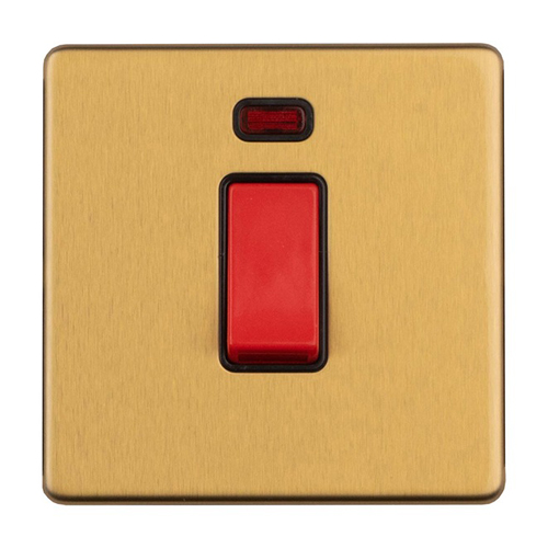 Eurolite ECSB45ASWNSB 1-Gang 45 Amp Switch with Neon Indicator (LEAD TIME: 2-3 DAYS)