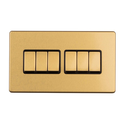 Eurolite ECSB6SWB 6-Gang 2-Way Switch (LEAD TIME: 2-3 DAYS)