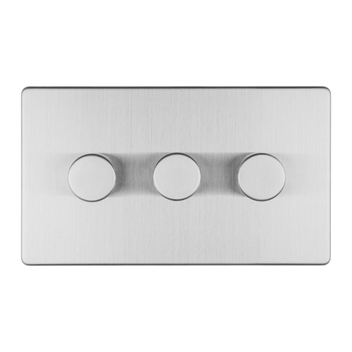 Eurolite ECSS3DLED 3-Gang Led Push On Off 2-Way Dimmer (LEAD TIME: 2-3 DAYS)