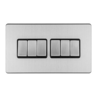 Eurolite ECSS6SWB 6-Gang 10Amp 2-Way Switch (LEAD TIME: 2-3 DAYS)