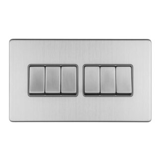 Eurolite ECSS6SWG 6-Gang 10Amp 2-Way Switch (LEAD TIME: 2-3 DAYS)