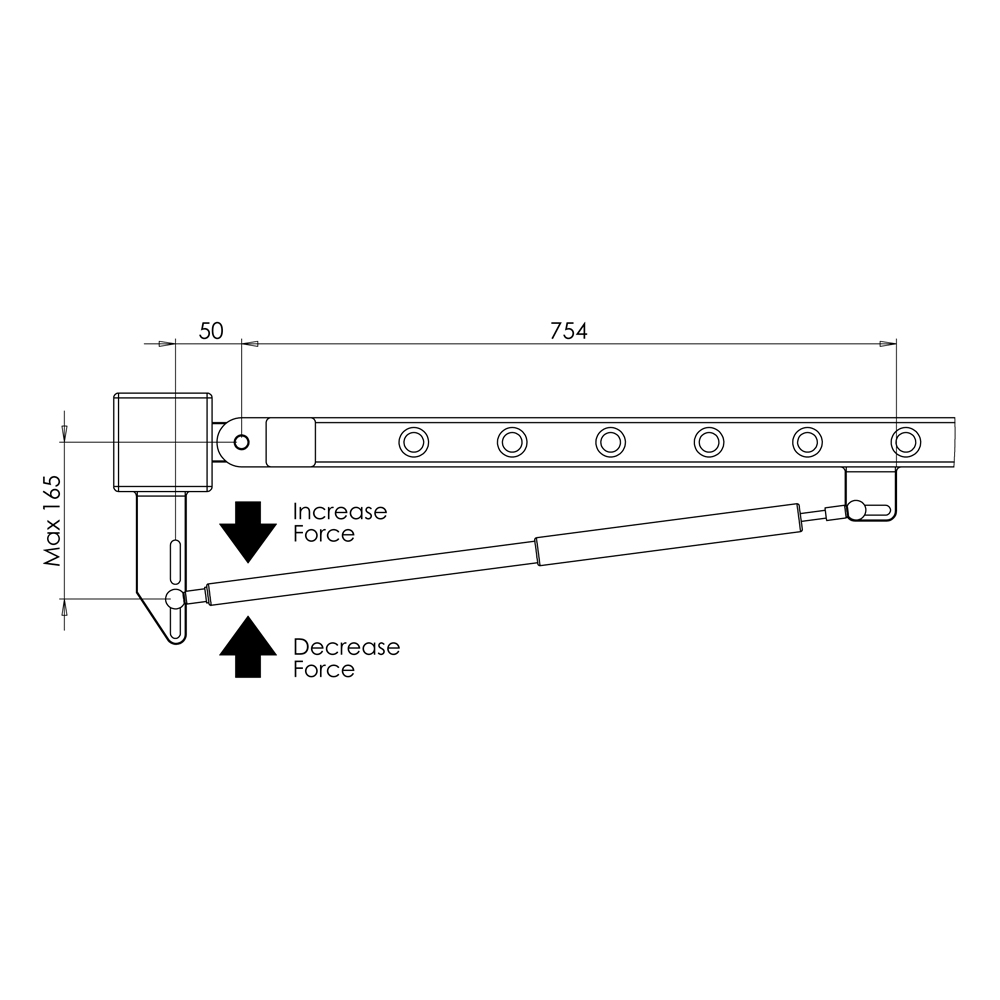 Gatemaster GSB Gate Closing Strut (LEAD TIME: 2-3 DAYS) - Image 2