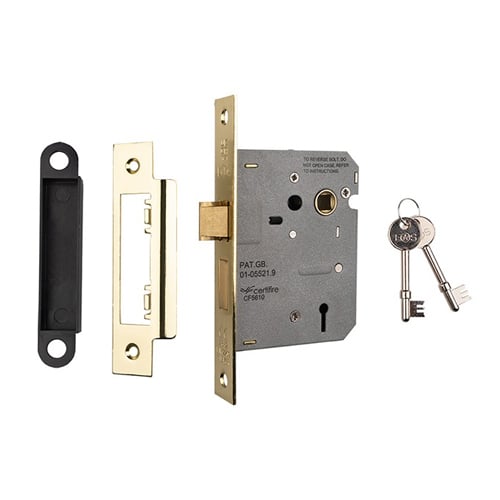 Eurospec LSE5330EB Contract 3 Lever Sashlock 76mm (LEAD TIME: 2-3 DAYS)