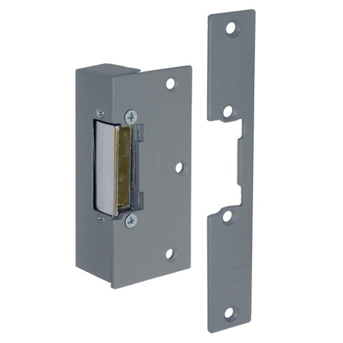 CQR ADCN202-312+S Rim With Mortice Face Plate Electric Release 12V DC Fail Unlocked, Continuously Rated - Grey (LEAD TIME: 2-3 DAYS)