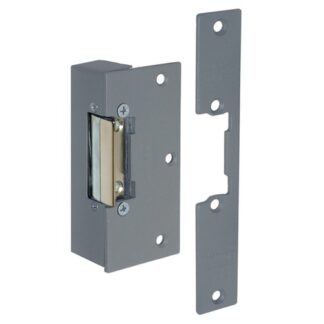 CQR ADCN202-312+SFLX Rim With Mortice Face Plate Electric Release 12V DC Fail Unlocked With Adjustable Jaw, Continuously Rated - Grey (LEAD TIME: 2-3 DAYS)