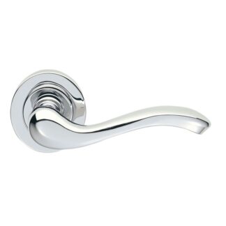 Manital AQ3CP Apollo Lever On Round Rose - Polished Chrome (LEAD TIME: 2-3 DAYS)
