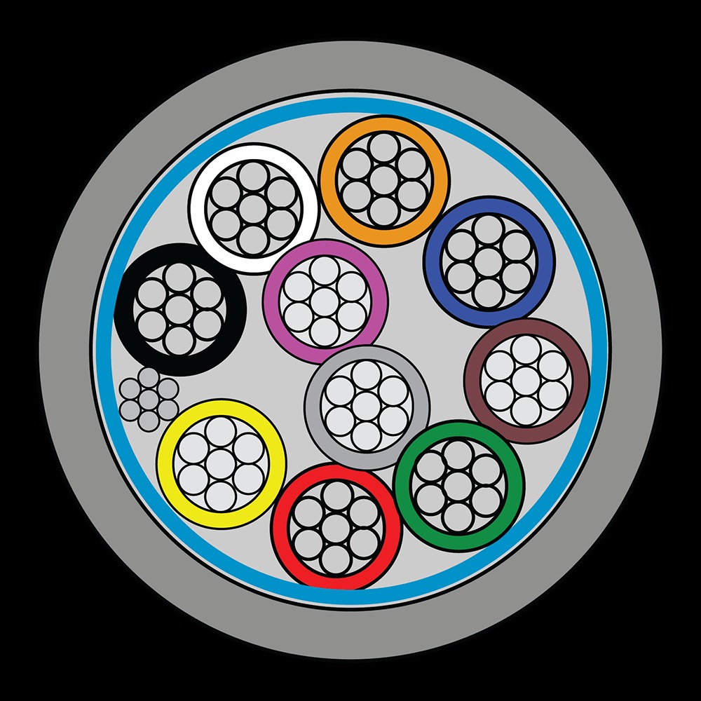 CQR CABS9540HF/GY/100/C Belden Style 9540 Cable | 10 Multi Core | TYPE 1 | Cca | LSZH | Grey | 100m (LEAD TIME: 2-3 DAYS) - Image 2