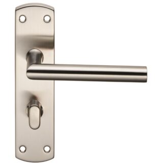 Eurospec CSLP1162T/SSS Steelworx Residential Mitred Lever On WC Backplate (LEAD TIME: 2-3 DAYS)