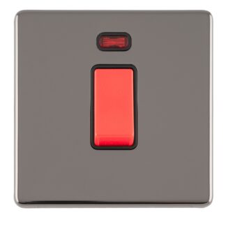 Eurolite ECBN45ASWNSB 1 GANG 45AMP DP SWITCH WITH NEON (LEAD TIME: 2-3 DAYS)