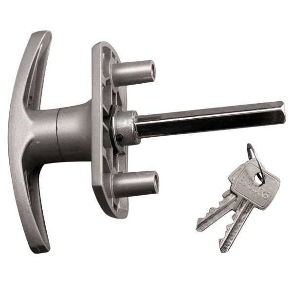 Henderson T Locking Handle - Silver (LEAD TIME: 3-5 DAYS)