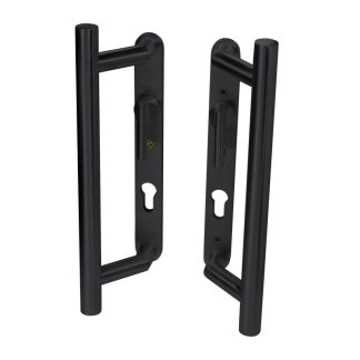 Coastal Group KM920B BLU Patio Sliding Door Handles Back To Back Euro Cut-Out with Lever (LEAD TIME: 2-3 DAYS)